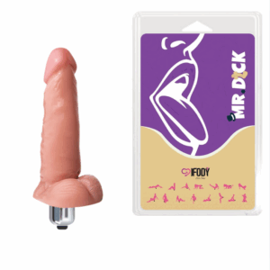 O Bombeiro - 15x3,6cm Ø com Vibro e Escroto  – Mr. Dick