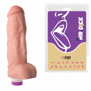 O Estivador – 22x5cm Ø com Vibro e Escroto – Linha Mr. Dick