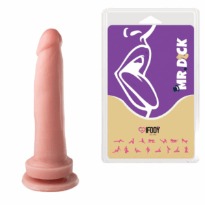 Mr. Dick Montador de Estruturas – 18x4cm Ø com Ventosa | Glande Definida + Silicone Macio e Flexível