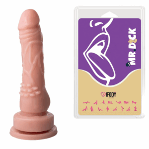 Mr. Dick Topógrafo – 18x4,6cm com Ventosa | Base Estimuladora + Glande Esculpida