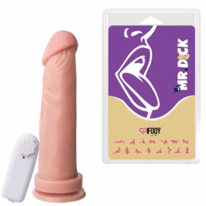 Pênis com Vibrador e Ventosa 22 cm × 5,3 cm – Mr. Dick