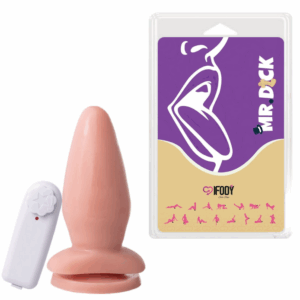 Plug Anal com Vibrador e Ventosa 13,5 x 5,3 cm - Mr. Dick