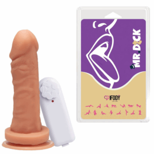 Pênis Maciço com Ventosa e Vibro 13,5 x 3,9 cm – Mr. Dick