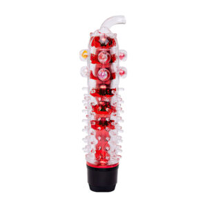 Samuel -Vibrador Personal com Pérolas em formato de elefante- multivelocidade (011) vermelho