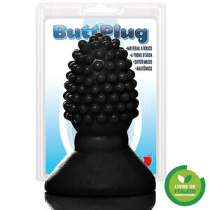 Mini Plug Franboesa com cravinhos, 7,5 x 3,5 cm na cor preto