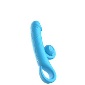 Vibrador Recarregável com Detalhe de Glande e Estimulador Clitoriano Vibratório – 10 Modos de Vibração