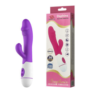 Vibrador com Detalhe de Glande e Estimulador Clitoriano – 30 Modos