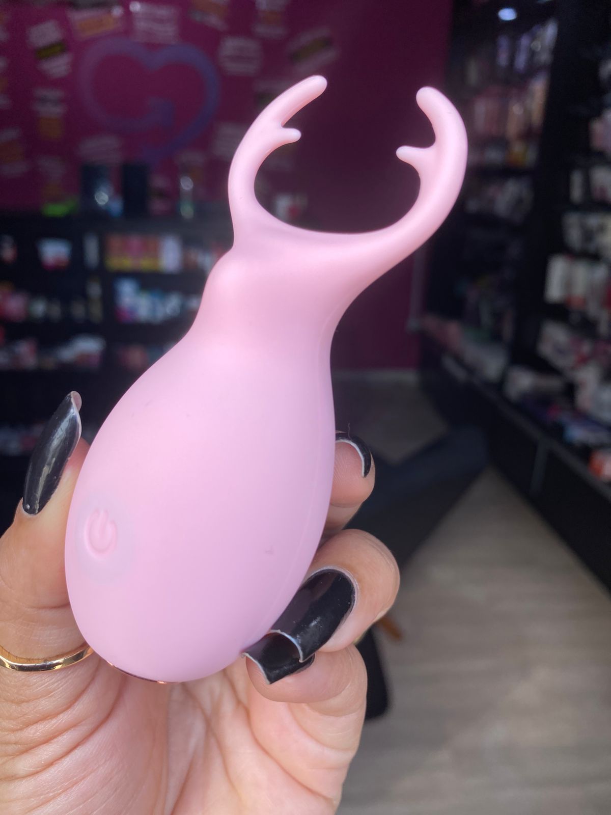 Mini V1br4d0r Recarregável Formato Alce 10 intensidades (150) 10 intensidades