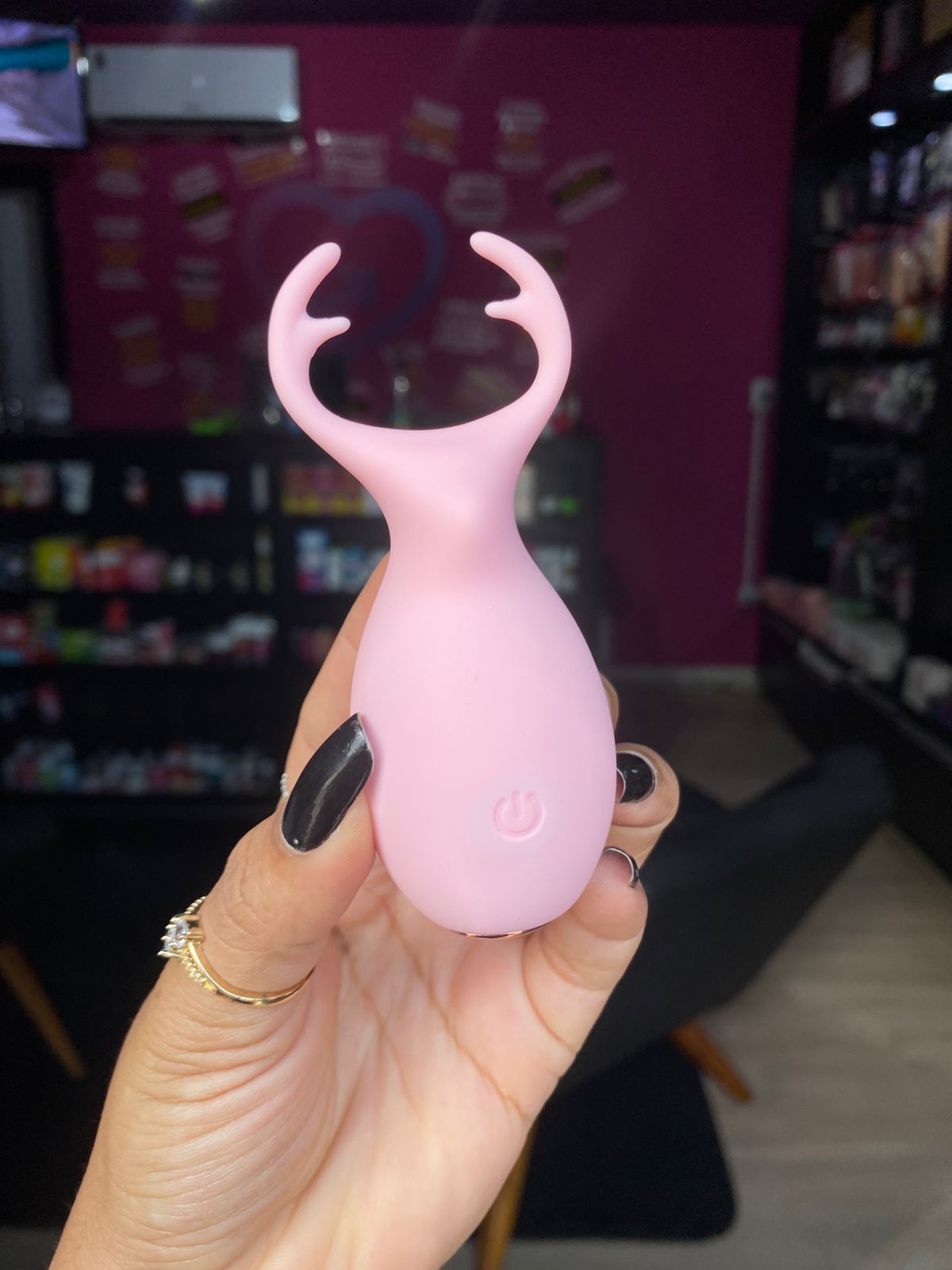 Mini V1br4d0r Recarregável Formato Alce 10 intensidades (150) 10 intensidades