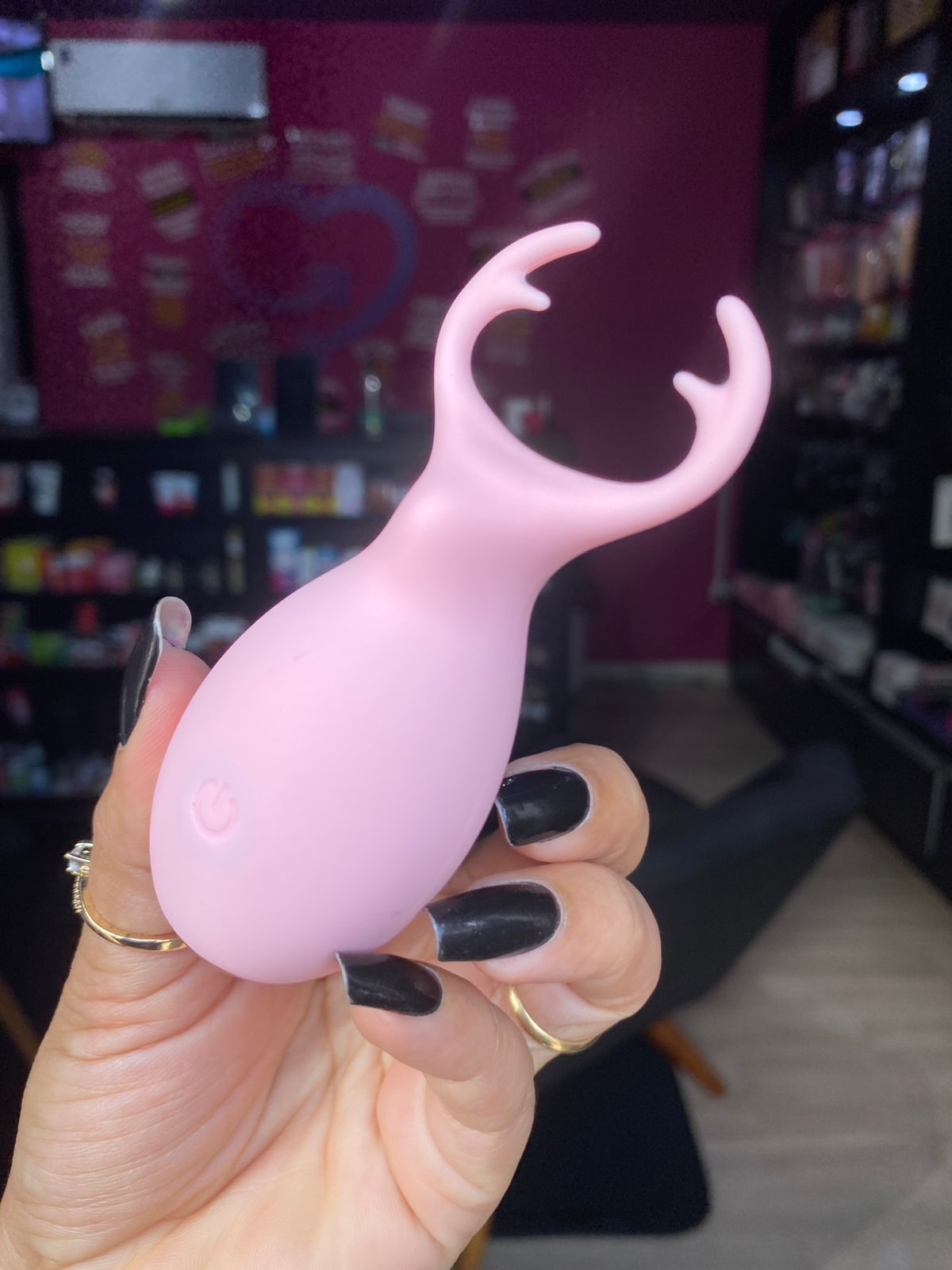 Mini V1br4d0r Recarregável Formato Alce 10 intensidades (150) 10 intensidades