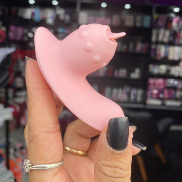 Vibrador de Calcinha com lingua 09 intensidades (LB19) recarregável