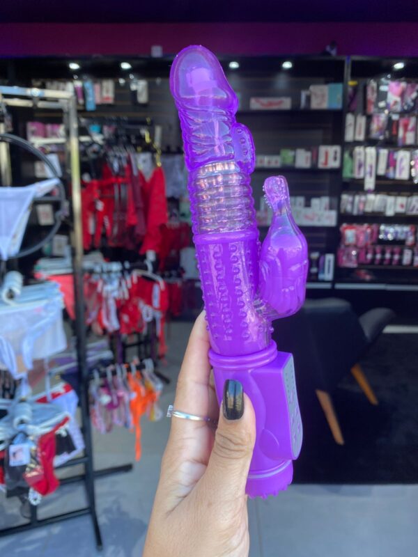 Úrsula -vibrador rotativo estimulo no ponto g e clitóris 36 vibrações - pilha