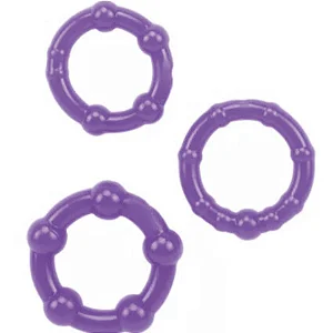 Kit Anel Peniano Retardador de Ereção (LB6042)  Roxo