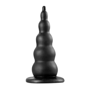 Plug Anal Escalonado com Ventosa 19×2 x 6,2 cm (AP035) preto