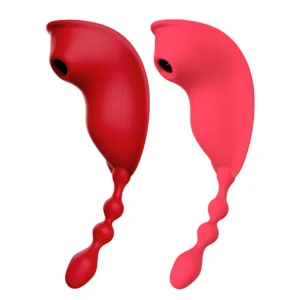 Vibrador de Calcinha com pulsação Estimulo anal e Aplicativo de celular (O12E) rosa