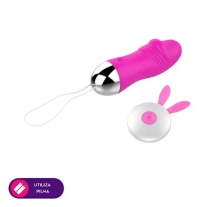 Cápsula vibratória ponto G com controle sem fio 12 intensidades (1335) pilha