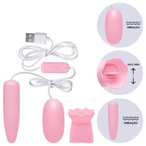Cápsula Vibratória Língua Usb 12 Modos (Ov031E) USB