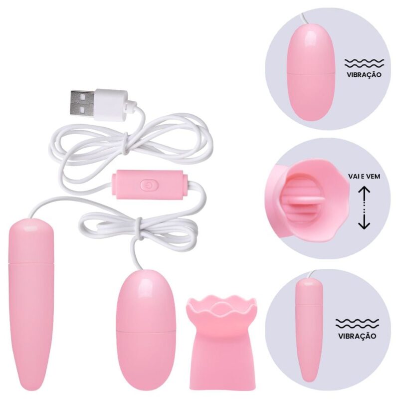 Cápsula Vibratória Língua Usb 12 Modos (Ov031E) USB