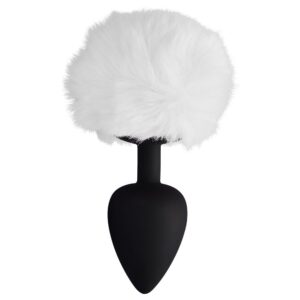 Plug Anal Silicone Pompom Tamanho G (8642) branco