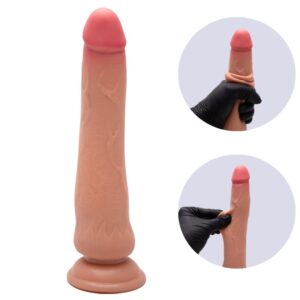 Pênis Realístico dupla camada com Ventosa 21,5 X 4,5Cm (PE236)