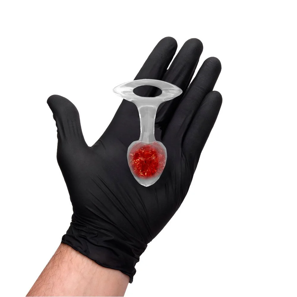 Plug P Anal Silicone Esfera Vidro Diamante (PL146P) — foto 2