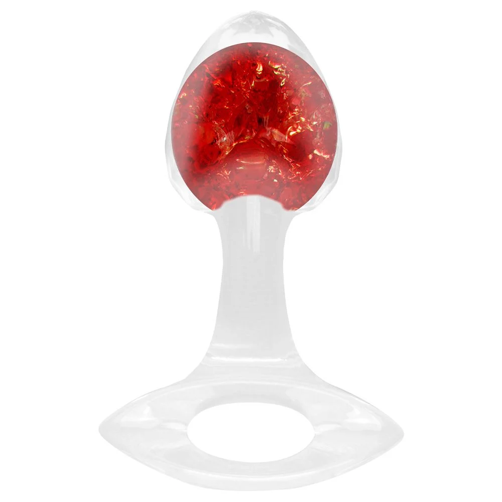 Plug P Anal Silicone Esfera Vidro Diamante (PL146P) — foto 1