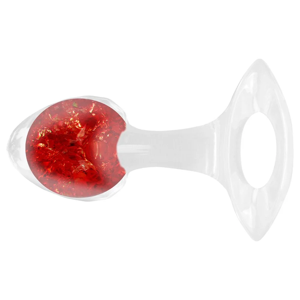 Plug P Anal Silicone Esfera Vidro Diamante (PL146P) — foto 3