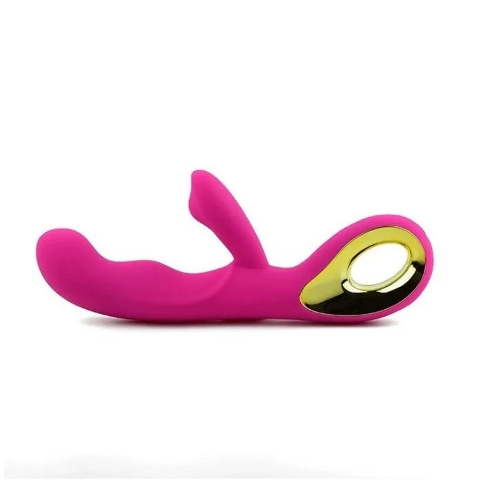 Vibrador Ponto G com Estimulador de Clitóris 10 Intensidades Recarregável