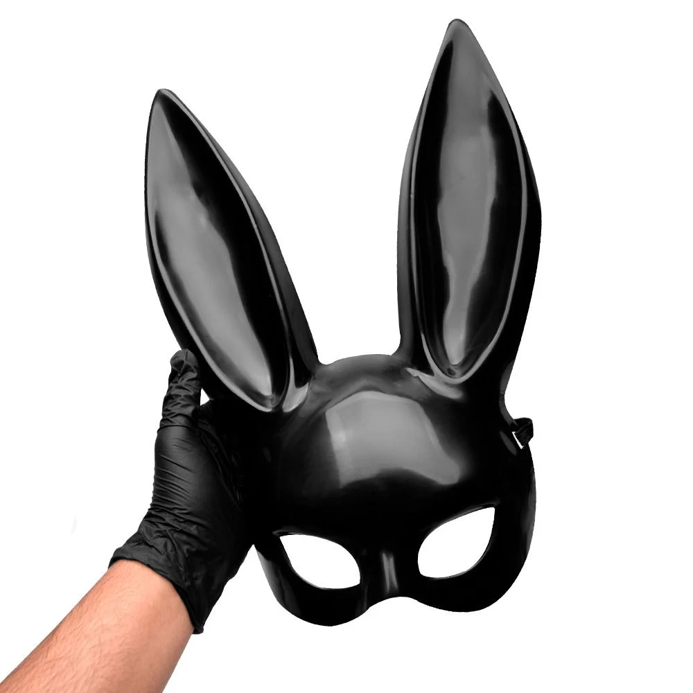 Máscara Coelha Em Plástico Abs Grande