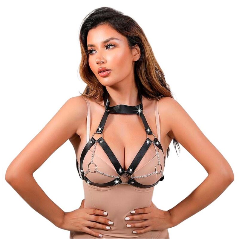 Harness Contorno De Busto Em Couro (9285)