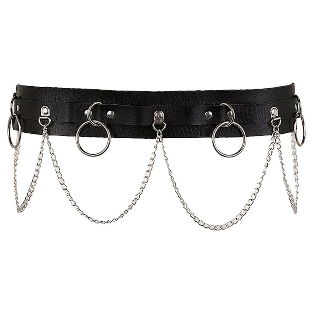 Harness Cinto Detalhes em Correntes