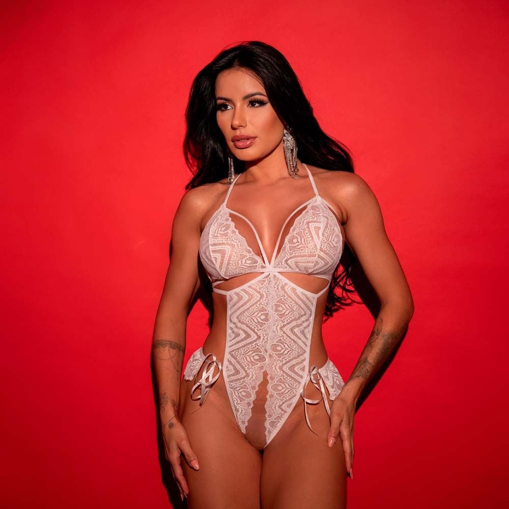 Body S3nsu4l Rendado Fascínio Pimenta Sexy (8229)