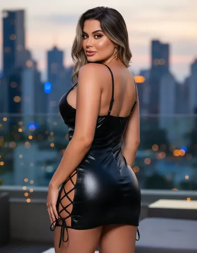 Vestido Lycra Metalizada Passa Fita Lateral — foto 2