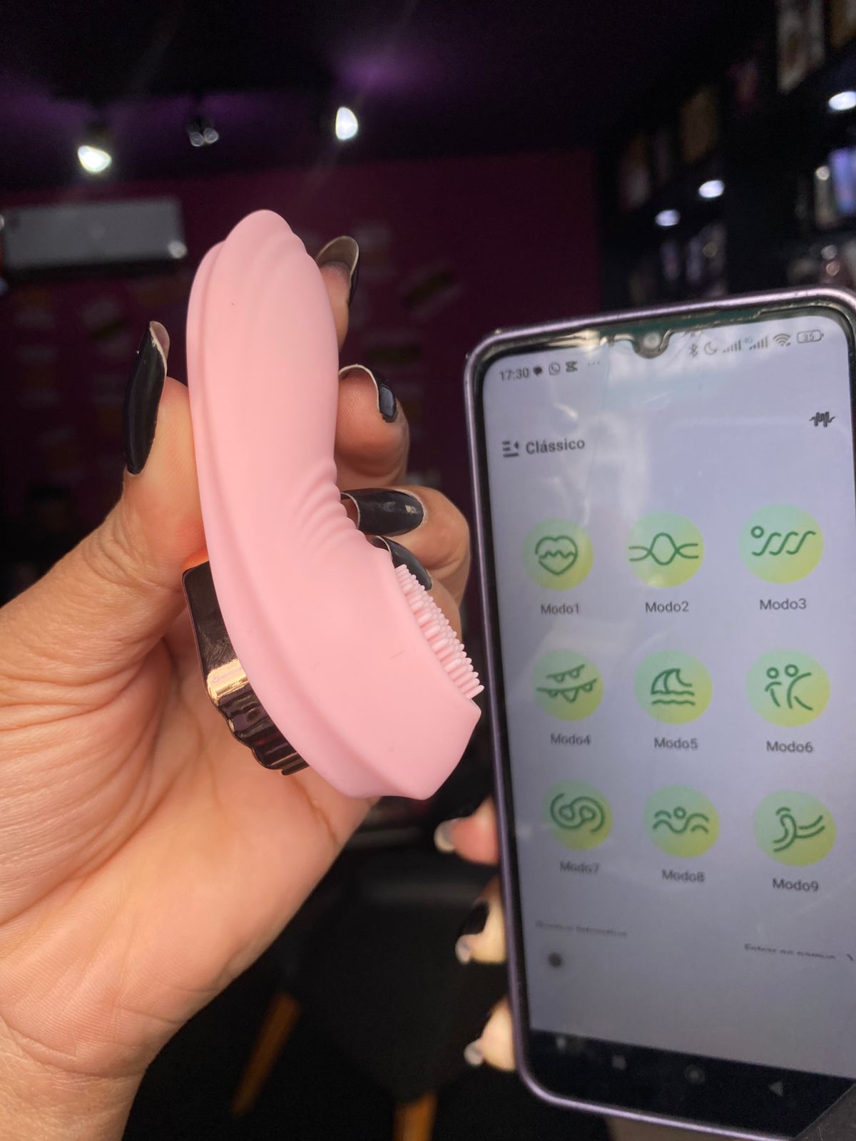 Vibrador de calcinha por aplicativo de celular  9 intendidades (3079) recarregável — foto 6