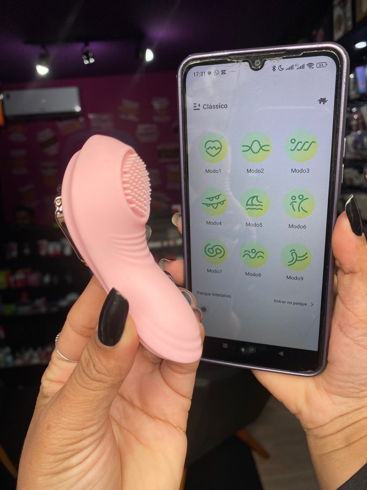 Vibrador de calcinha por aplicativo de celular  9 intendidades (3079) recarregável — foto 7