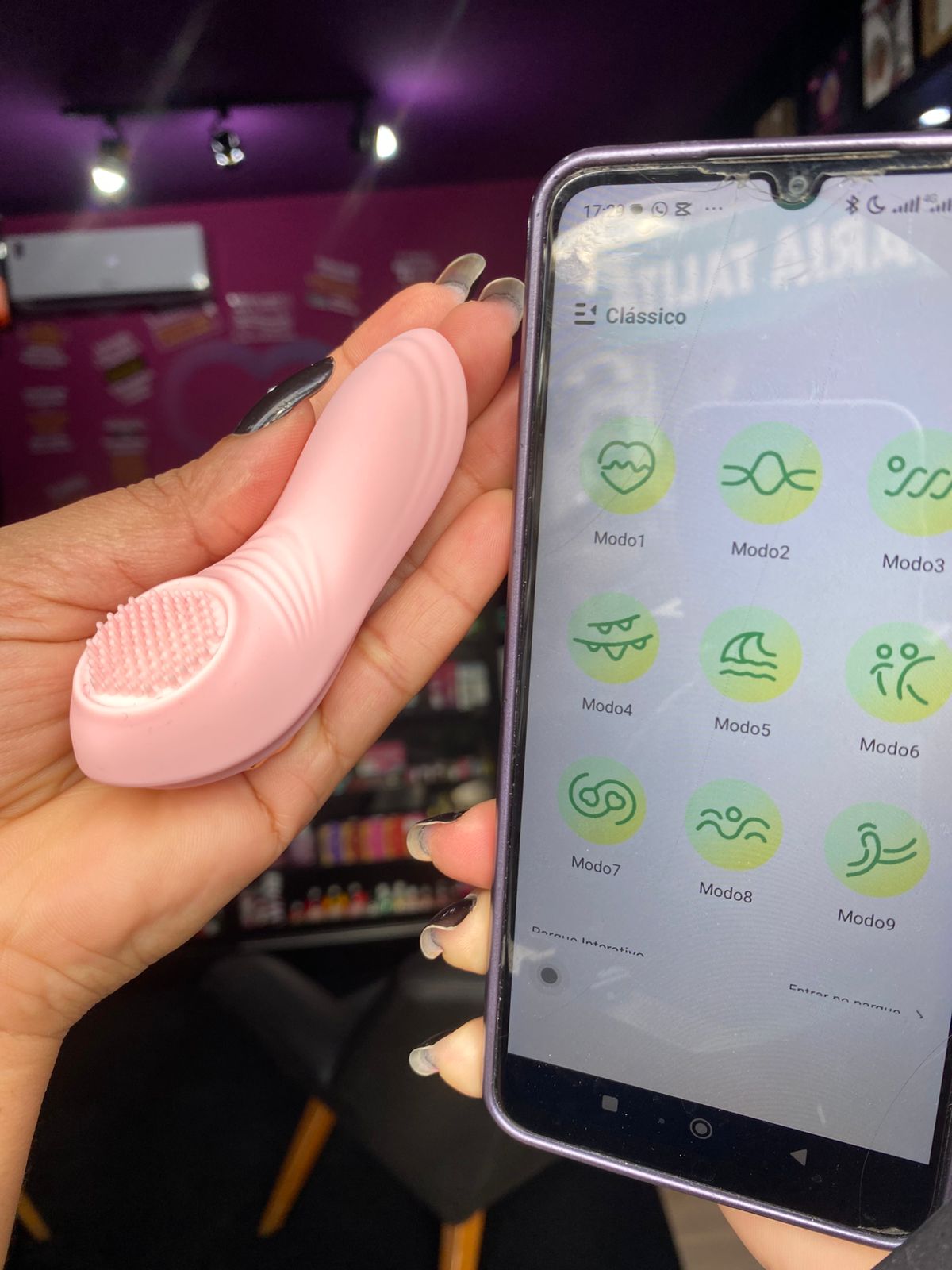 V1br4d0r de calcinha por aplicativo de celular 9 intendidades (3079) recarregável