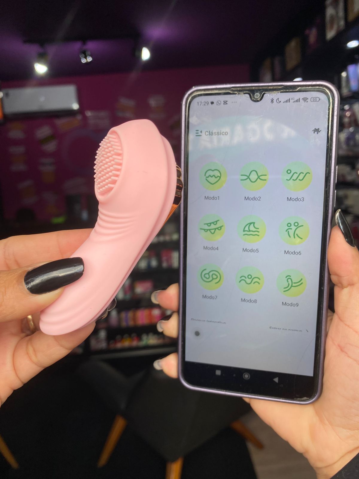 Vibrador de calcinha por aplicativo de celular  9 intendidades (3079) recarregável — foto 8