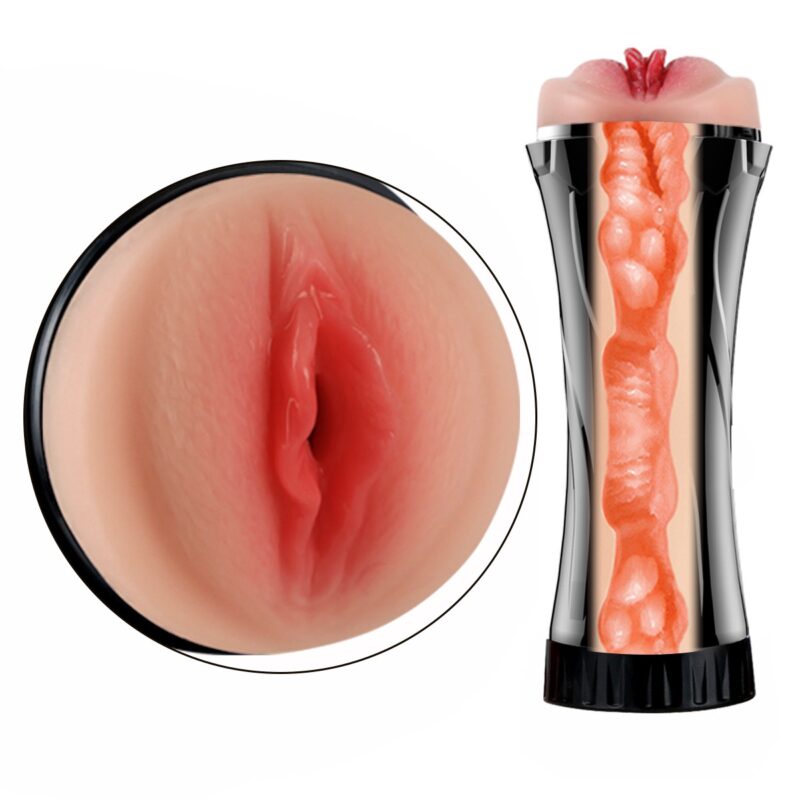 MASTURBADOR MASCULINO VAGINA com vibração TEXTURIZADA (LB2014)
