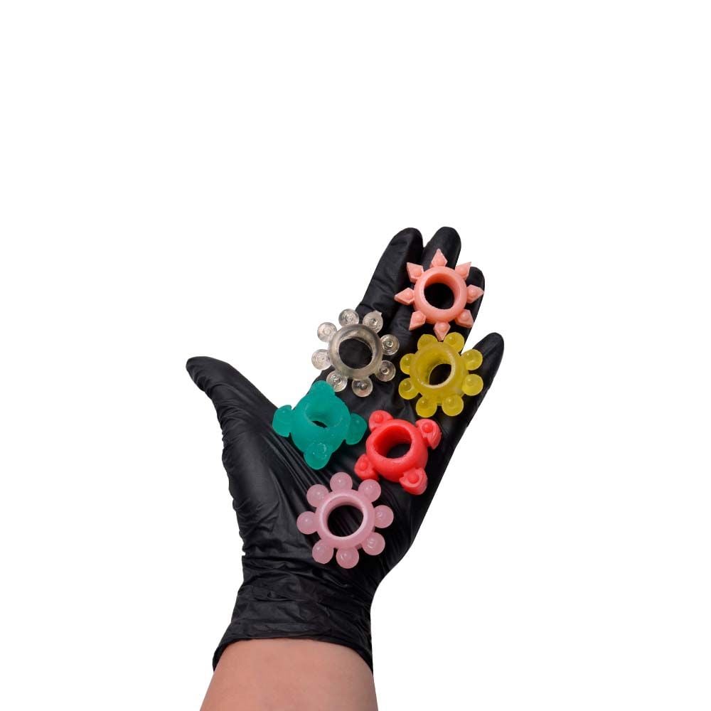 Kit 06 Anéis Peniano Mega Stretch (100b)