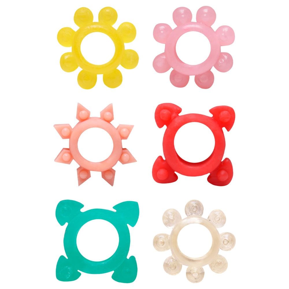 Kit 06 Anéis Peniano Mega Stretch (100b)