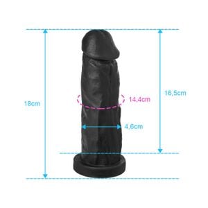 Aroldo - P3n1s De Borracha Maciço Realístico 17 X 4,5Cm (SS015)