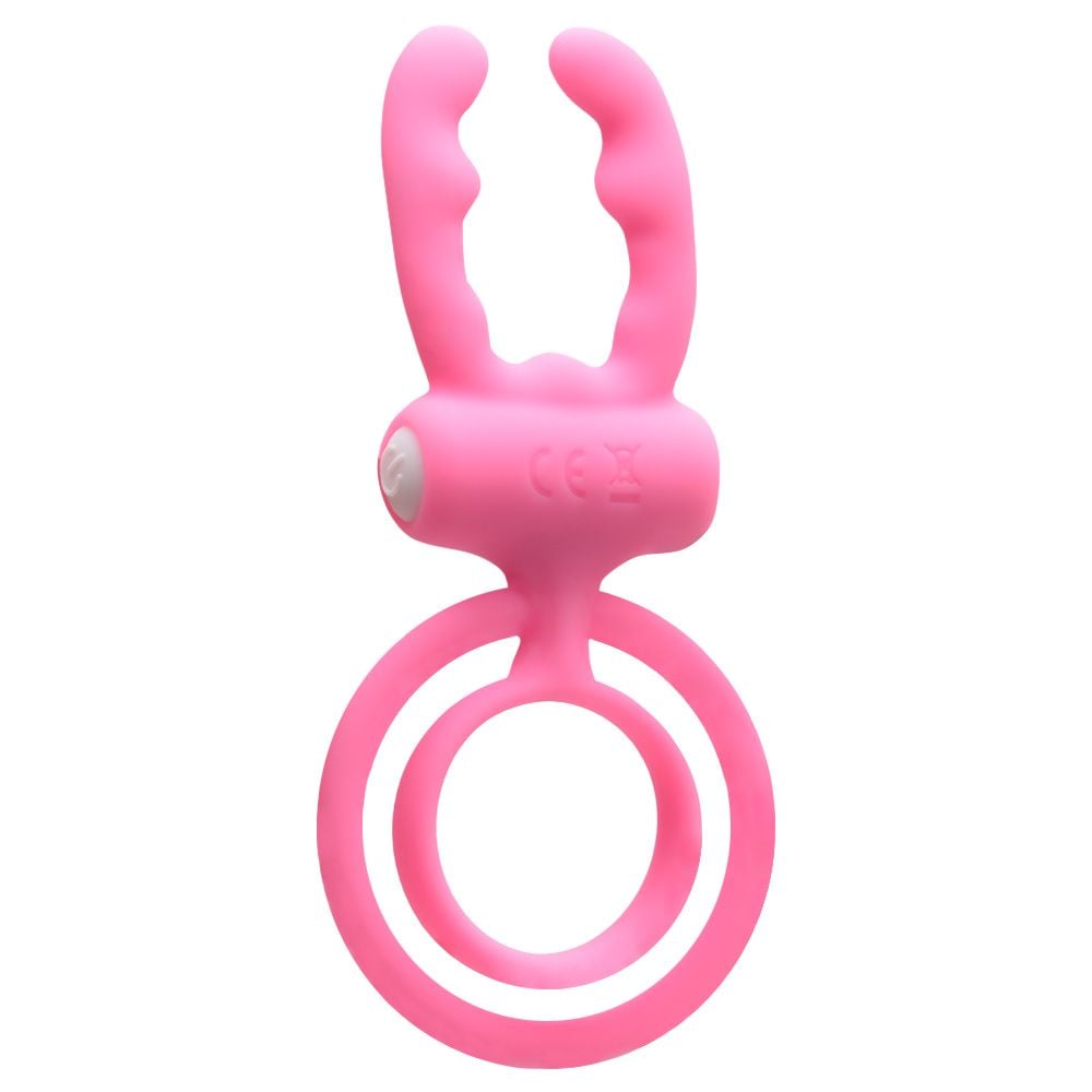 Anel Peniano com v1br4ç40 e Argola Testicular (AN005) rosa
