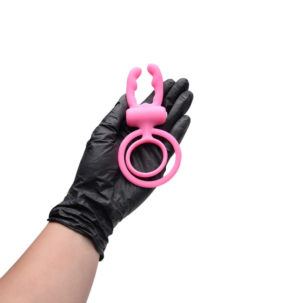 Anel Peniano com v1br4ç40 e Argola Testicular (AN005) rosa