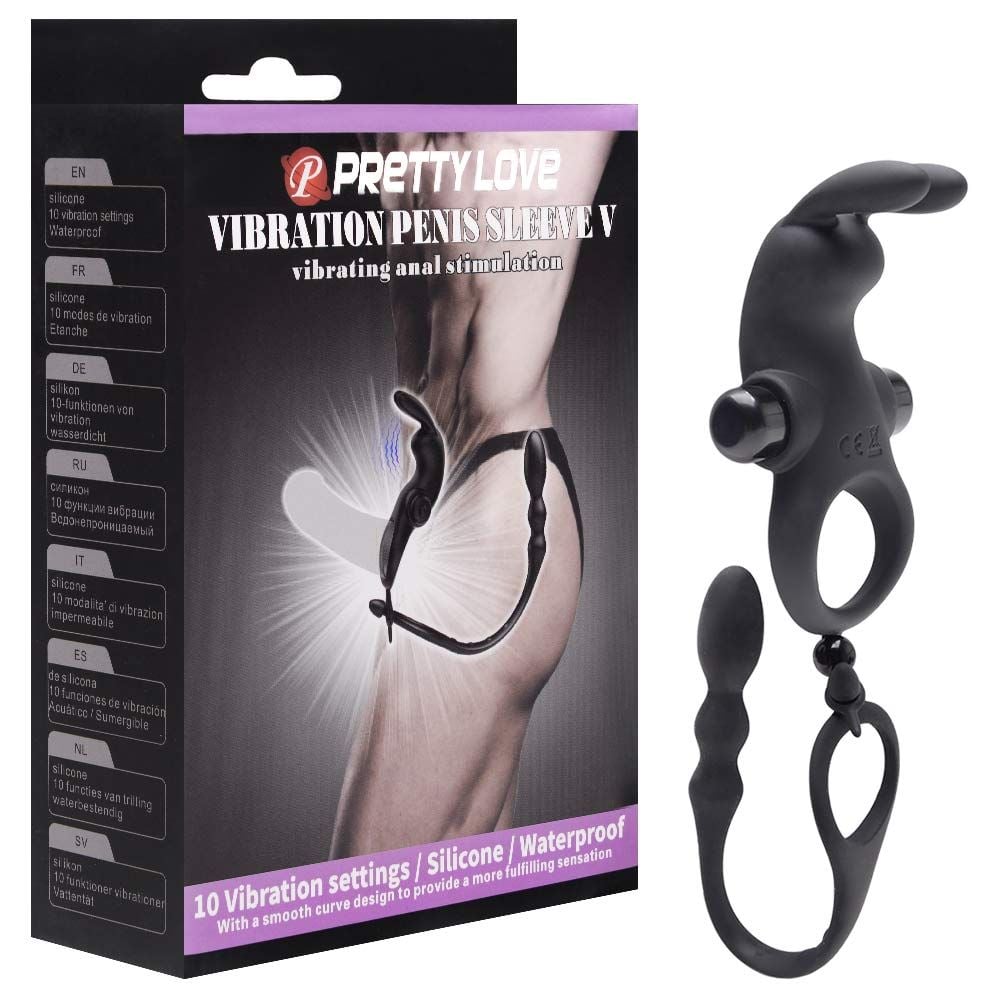 Anel Peniano 12 Vibrações Plug Próstata (AN063) pilhas — foto 9