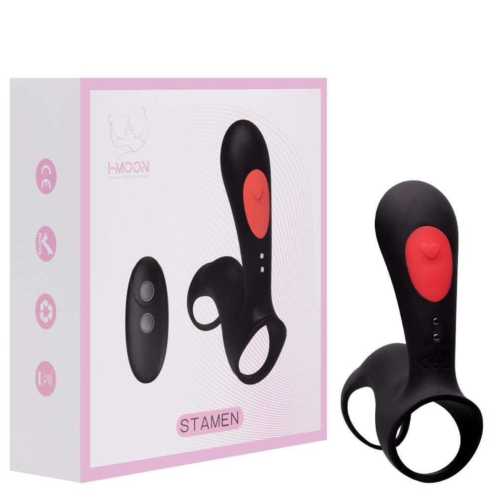 Anel Peniano 7 Vibrações Sem Fio Stamen I-Moon (AN080) recarregável — foto 10