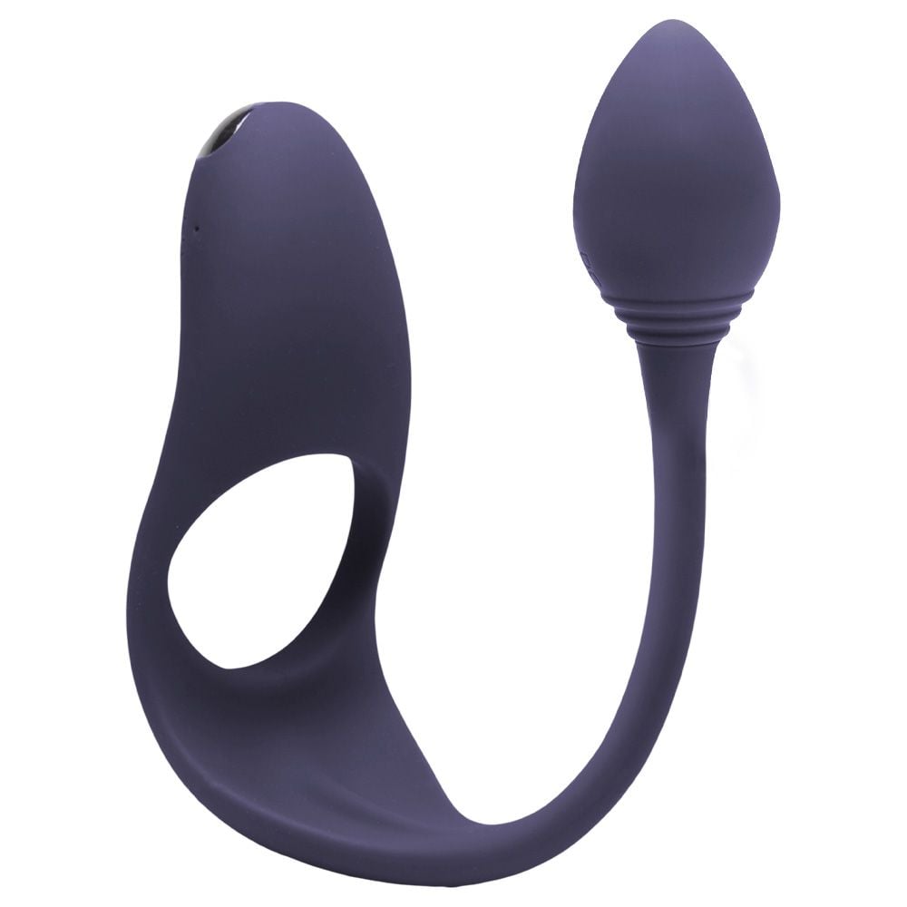 Anel Peniano Cl1t0r1s Plug 4n4l 7 vibrações (8291)