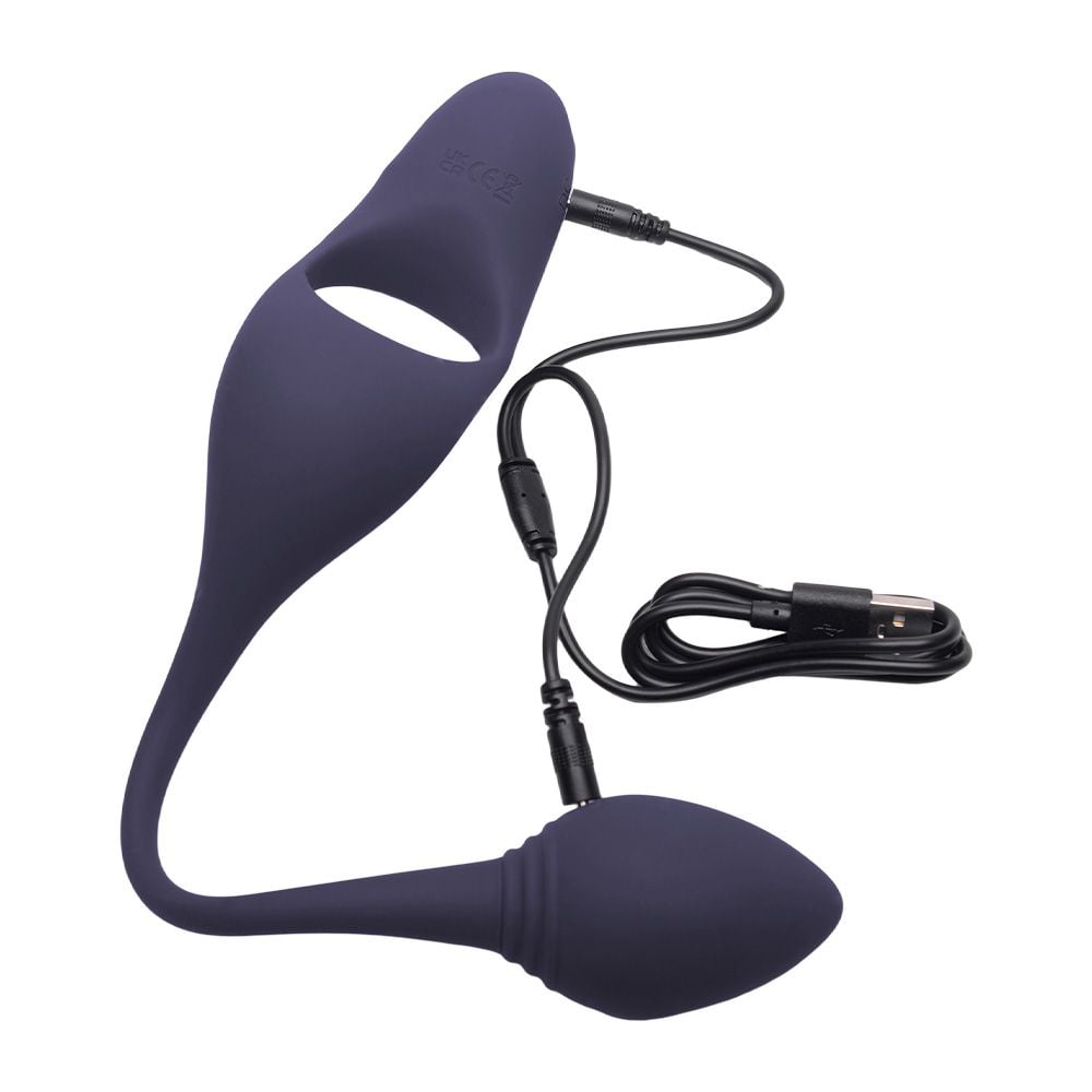 Anel Peniano Cl1t0r1s Plug 4n4l 7 vibrações (8291)