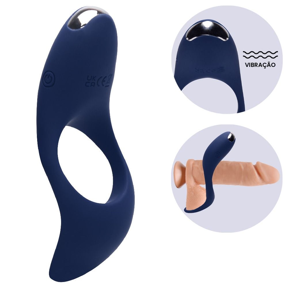 Anel Peniano 7 Vibraçoes Krigor (8290) recarregável