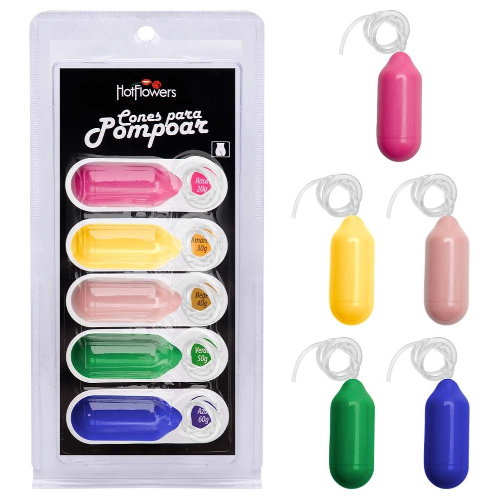 Kit Pompoarismo Com 05 Unidades Hot Flowers