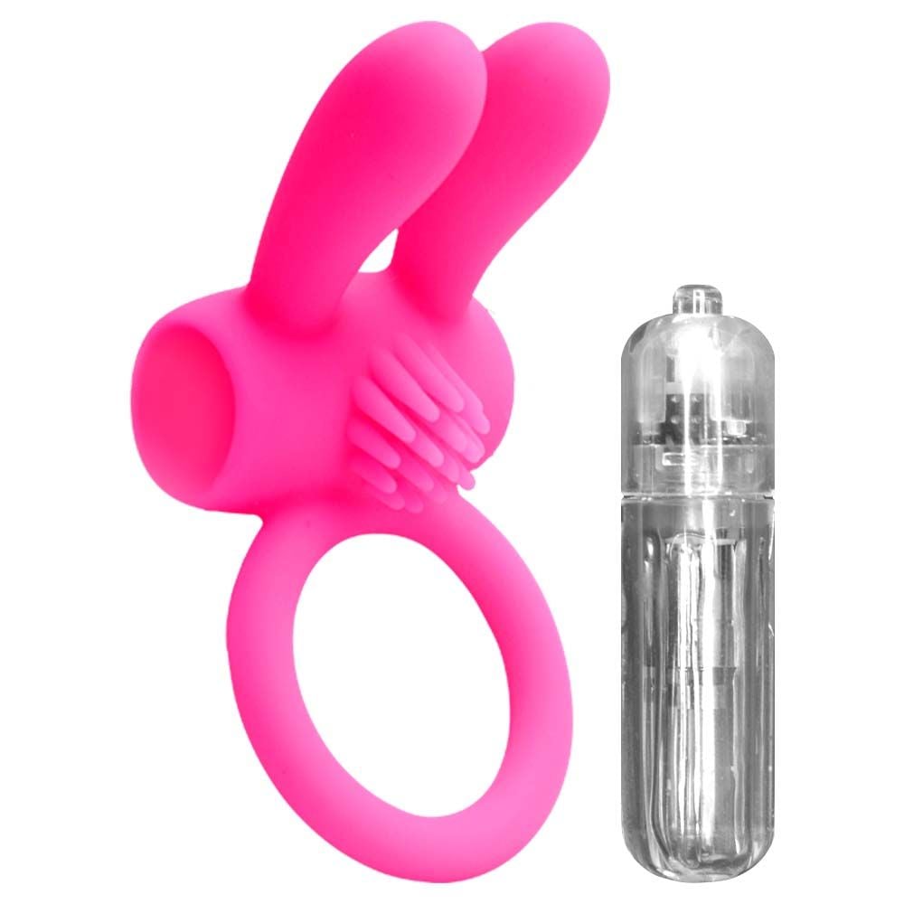 Anel Silicone Vibração Rabbit (AN011) ROSA — foto 6